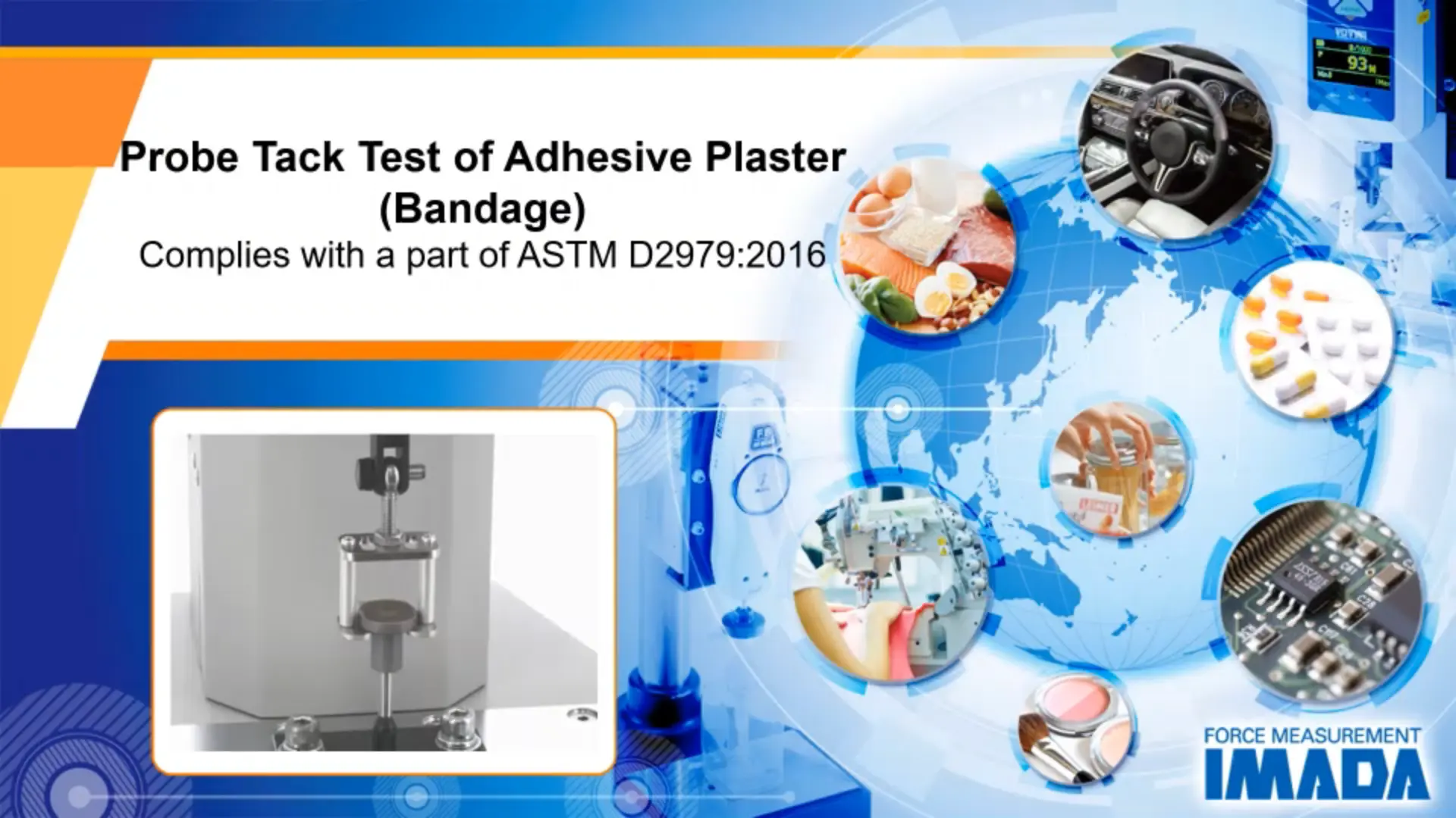 Probe tack test of adhesive plaster (bandage)(Complies with the correspoinding part of ASTM D2979)